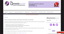 Desktop Screenshot of genesishouseshelter.org