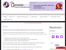Tablet Screenshot of genesishouseshelter.org